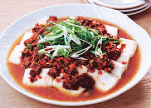 豆腐のカリフォルニア・レーズン肉みそ蒸しの画像