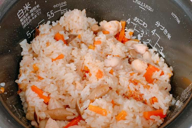 キッコーマンあごだし鍋つゆで鶏炊込みご飯 レシピ 作り方 By あこちゃん91 クックパッド 簡単おいしいみんなのレシピが353万品