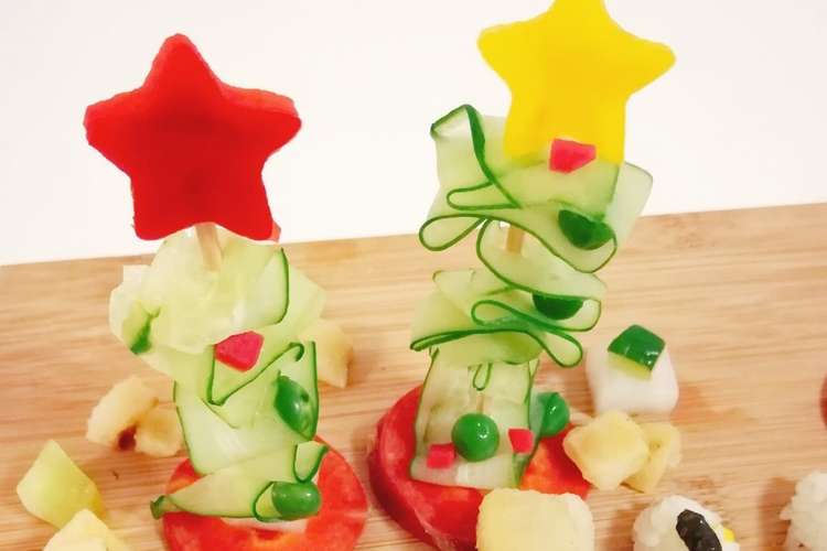 野菜x Mas 簡単可愛いツリー レシピ 作り方 By サチsachi クックパッド 簡単おいしいみんなのレシピが367万品