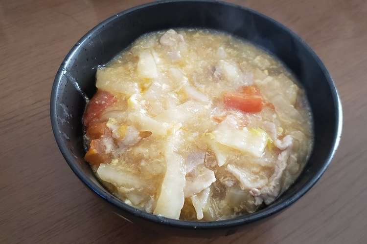 白菜漬と豚肉の卵とじうどん レシピ 作り方 By とんかつだいすき クックパッド 簡単おいしいみんなのレシピが354万品