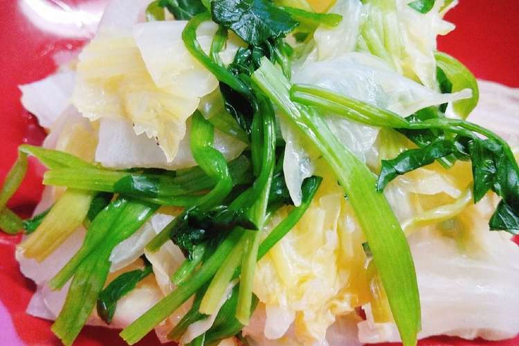 白菜とせりのおひたし レシピ 作り方 By かわだん クックパッド 簡単おいしいみんなのレシピが353万品