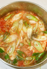 トマト缶ビタミン中華風スープ♪簡単食養生
