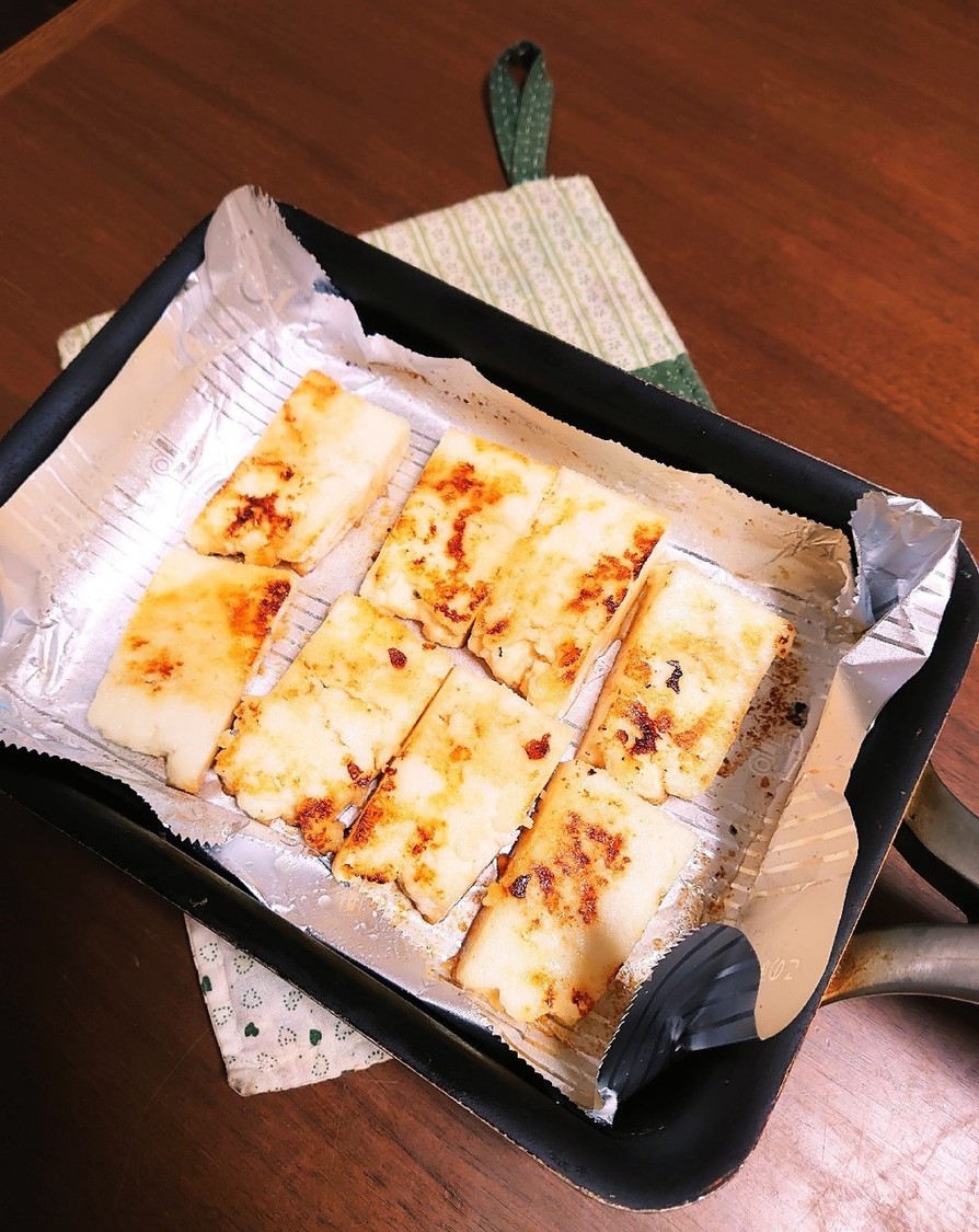 初乳豆腐のバター醤油焼きの画像