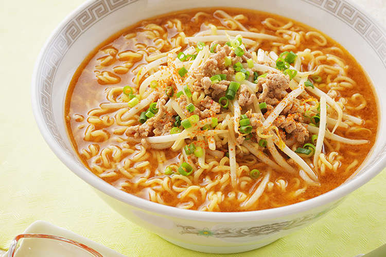 レンジで 豚もやし辛みそラーメン レシピ 作り方 By サッポロ一番 クックパッド 簡単おいしいみんなのレシピが354万品