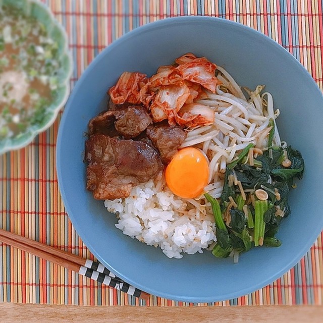 時短 フライパン1つでサッとビビンバ丼 レシピ 作り方 By 珈琲に目がないちゃん クックパッド 簡単おいしいみんなのレシピが361万品