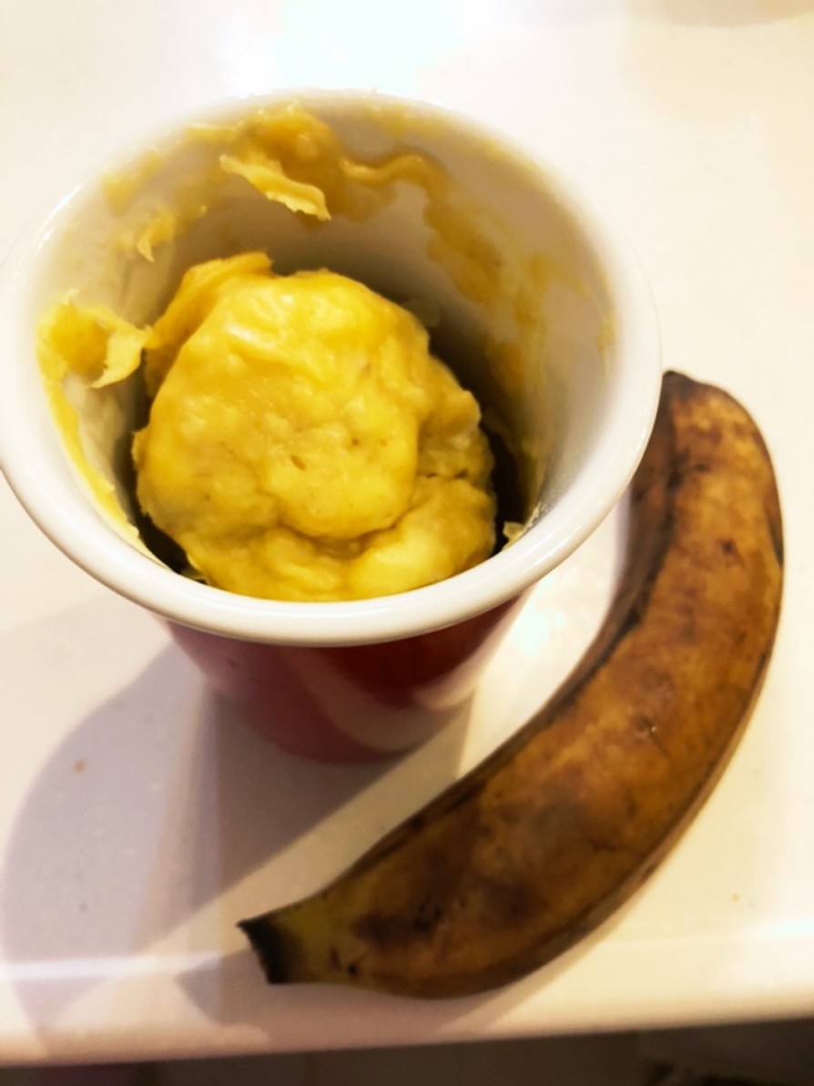 【砂糖不使用】バナナマグカップケーキの画像