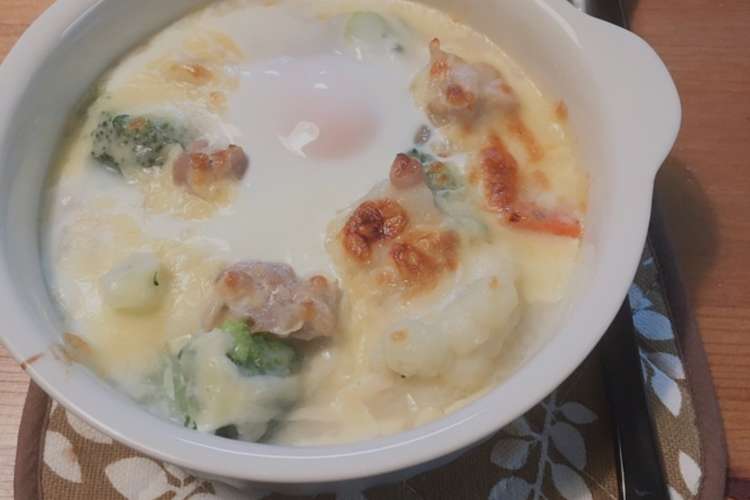 簡単クリームシチューアレンジでドリア レシピ 作り方 By ビッグマム50 クックパッド