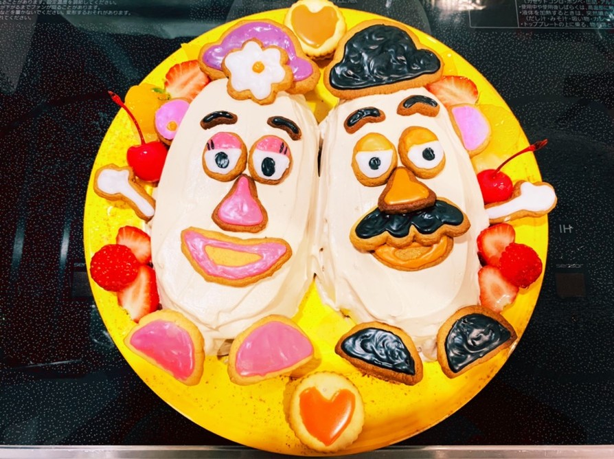 ♡Mr.&Mrs.ポテトヘッドケーキ♡の画像