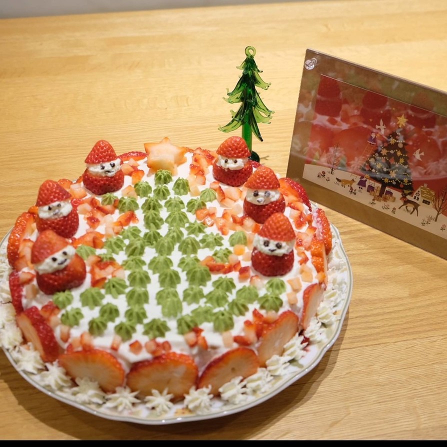 クリスマスケーキ クリスマスツリーケーキの画像