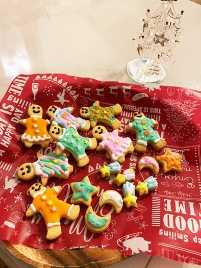 クリスマスアイシングクッキーの写真