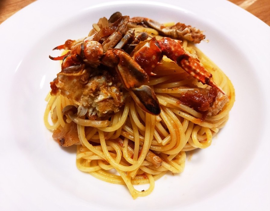 渡り蟹のスパゲッティの画像