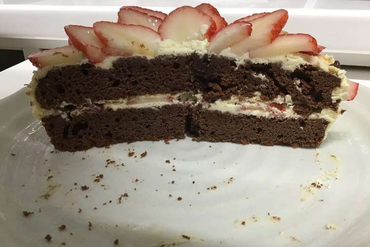 ほろほろ食感 チョコケーキのスポンジ レシピ 作り方 By しゅがしゅがー クックパッド 簡単おいしいみんなのレシピが355万品
