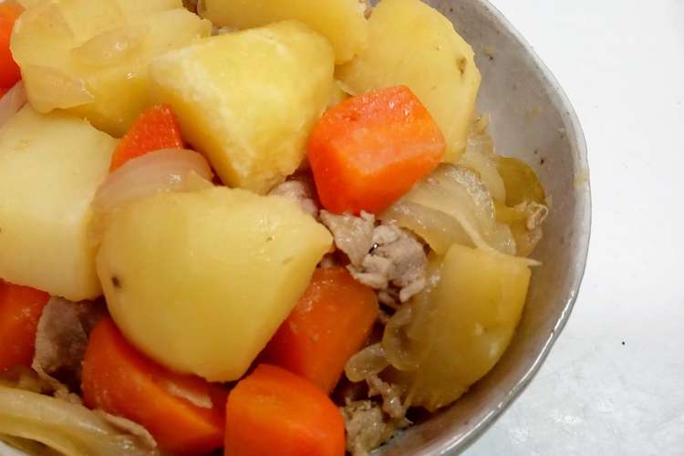 子供でも作れる 簡単肉じゃが レシピ 作り方 By マハロクッキング クックパッド 簡単おいしいみんなのレシピが360万品