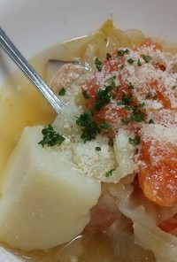 トマト鍋風スープ