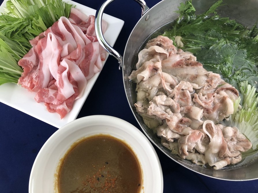 宮崎ブランドポークと水菜のハリハリ鍋の画像