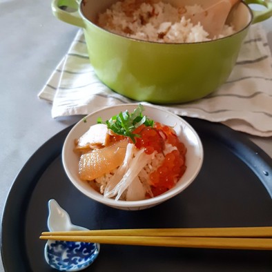 松前漬けのアレンジレシピ♪炊き込みご飯の写真