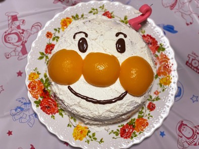 15分で完成！2歳のお誕生日ケーキの写真