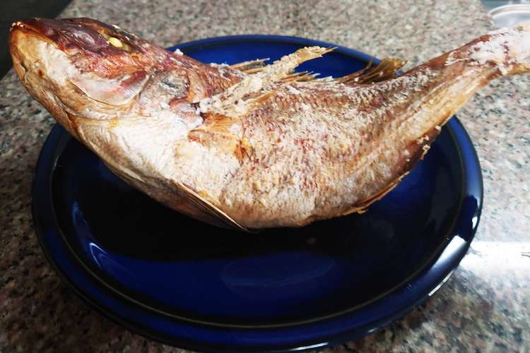 超簡単オーブンで祝い鯛 焼鯛 お食い初め レシピ 作り方 By ﾟ さくら ﾟ クックパッド
