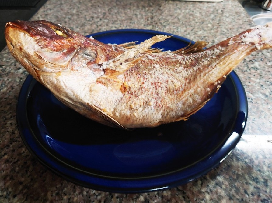 超簡単オーブンで祝い鯛　焼鯛 お食い初めの画像