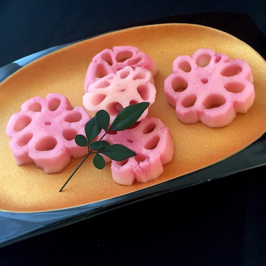 花レンコン　ピンクの酢ばすの画像