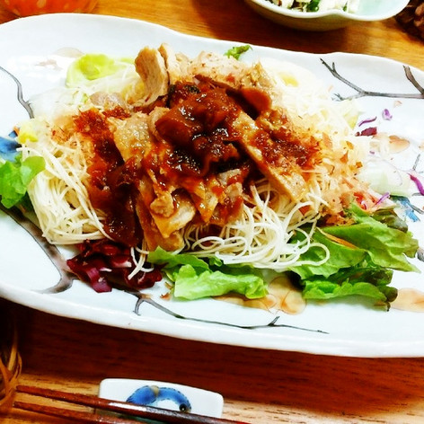 リメイク☆豚の生姜焼きでスタミナ素麺
