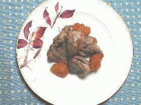 チキンと桃の煮込み