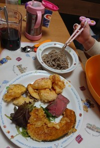 天ぷら衣（鶏むね肉、野菜、海老）