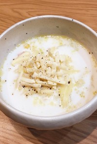 大豆のミルク和風スープ