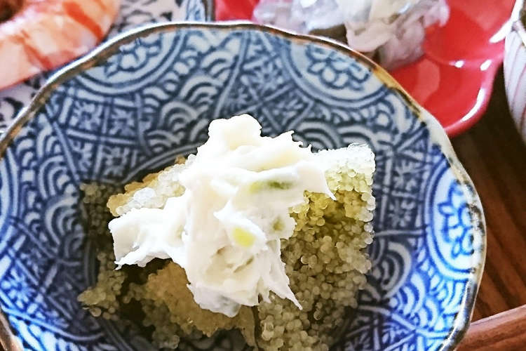 子持ち昆布のクリチ わさび漬けのせ レシピ 作り方 By 赤紫芋介 クックパッド 簡単おいしいみんなのレシピが364万品