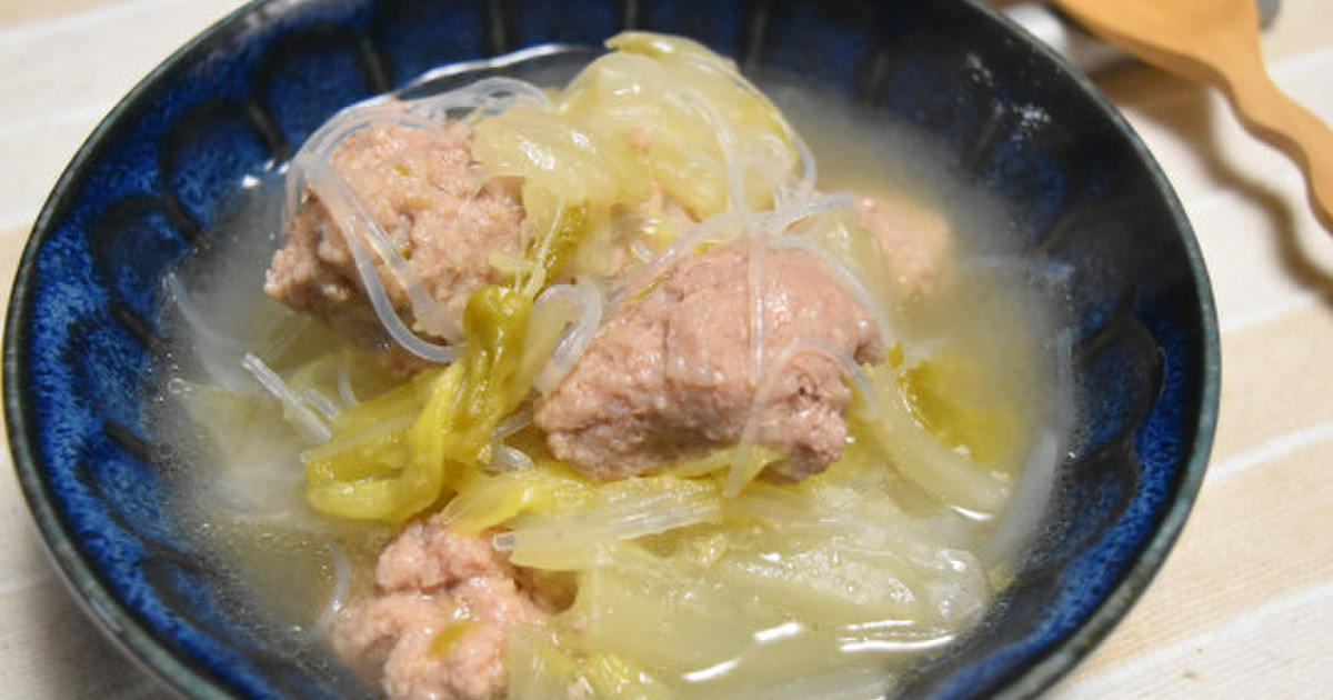 肉団子と白菜のスープ煮 by akkeyy 【クックパッド】 簡単おいしいみんなのレシピが350万品