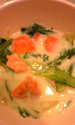 鮭と白菜の豆乳スープ☆の画像