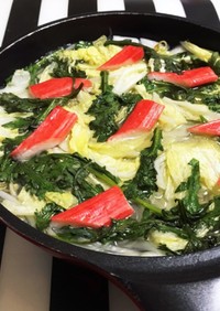 カニカマと春雨・白菜の中国風鍋 風な鍋