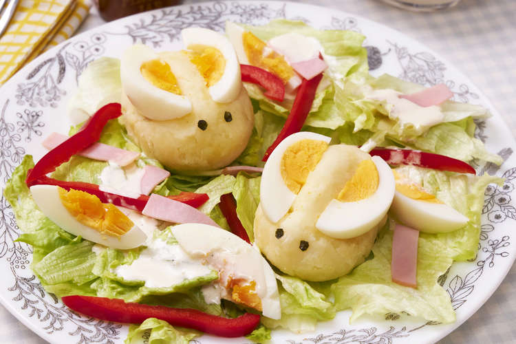 マッシュポテトうさぎのイースターサラダ レシピ 作り方 By ちゃんとごはん クックパッド 簡単おいしいみんなのレシピが358万品