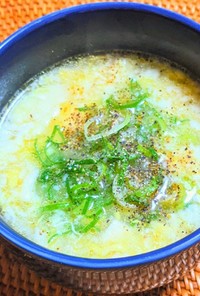 ふんわり卵の豆富スープ