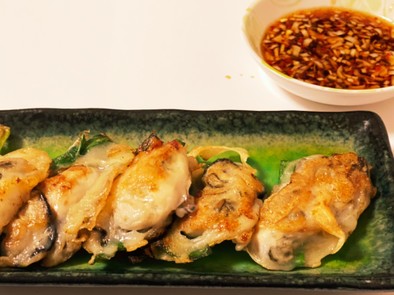 牡蠣チヂミ　1番美味しい牡蠣の食べ方の写真