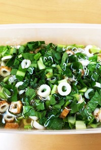 レンジで簡単！小松菜としらすの出汁煮