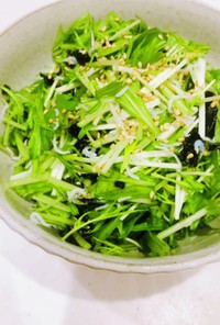 ☆しらすと韓国のりの簡単水菜サラダ☆