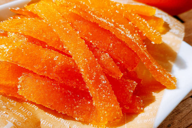 レンジで作るオレンジピール