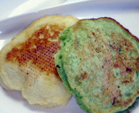 野菜&果物まぜまぜホットケーキ♪