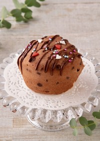 レンジ簡単☆　チョコチップケーキ
