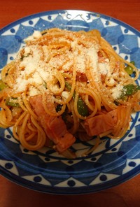 スパゲティ―ナポリタン　簡単男料理