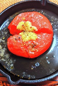 トマトの丸ごと焼き