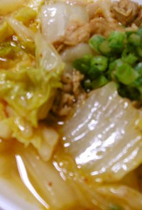 白菜の豚キムチスープ