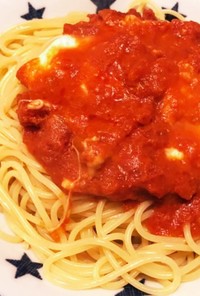 トマト＆モッツァレラチーズのスパゲティ♪