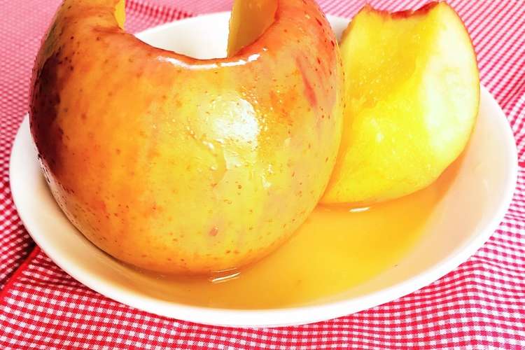 カンタン まるごとでハチミツな焼きりんご レシピ 作り方 By まるあおまる クックパッド 簡単おいしいみんなのレシピが350万品