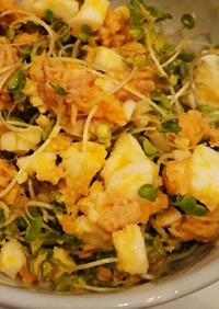ブロッコリースプラウトと卵のサラダ