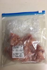 鶏こま切れ肉の冷凍保存