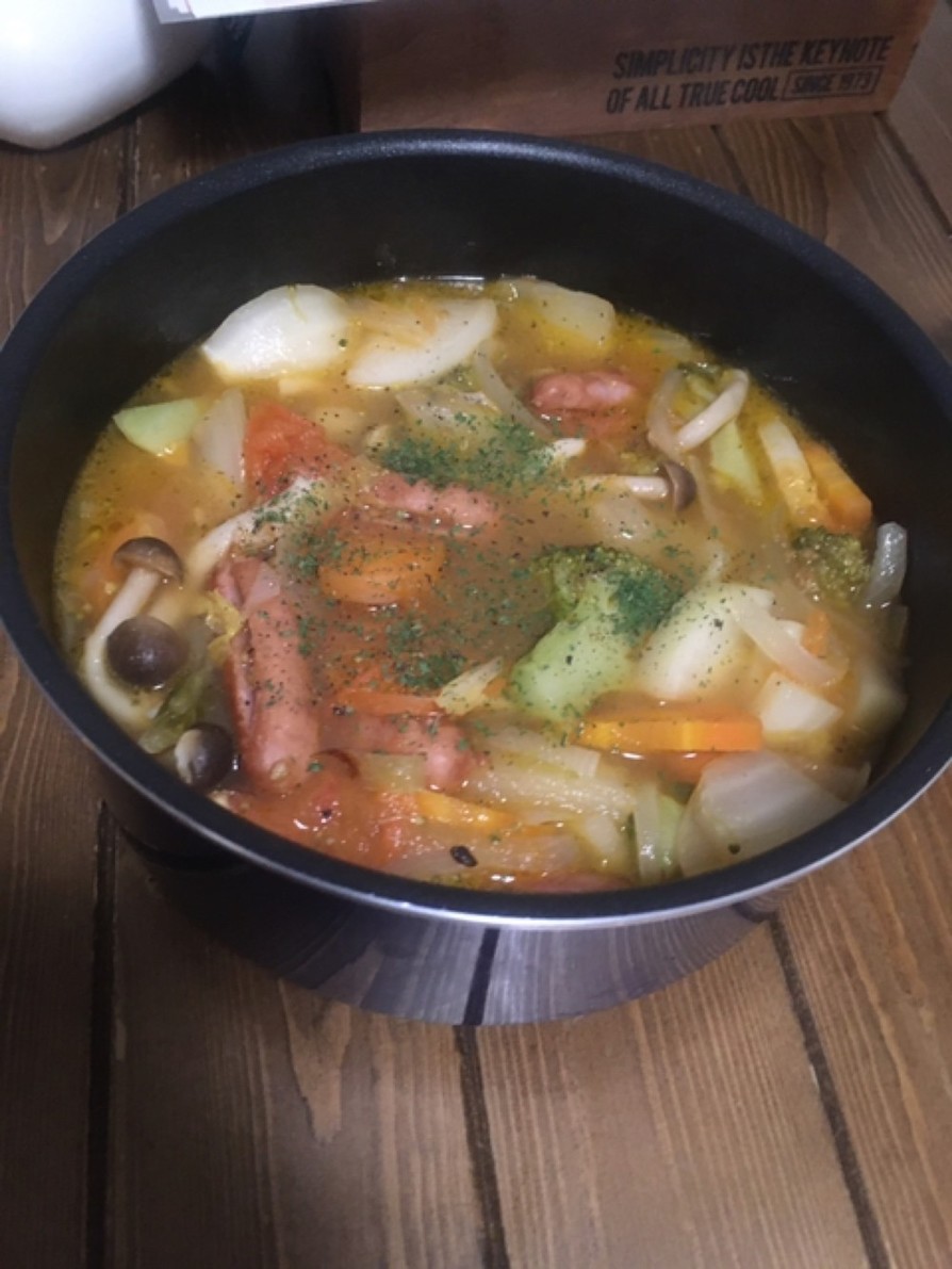 具だくさん野菜スープの画像