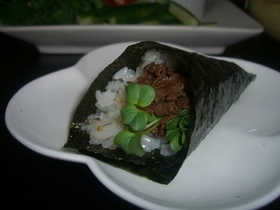 牛肉あまから de 手巻き寿司