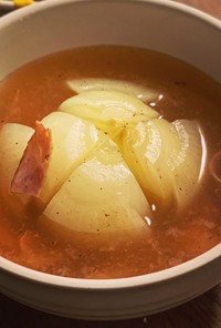圧力鍋で簡単☆まるごと玉ねぎスープ